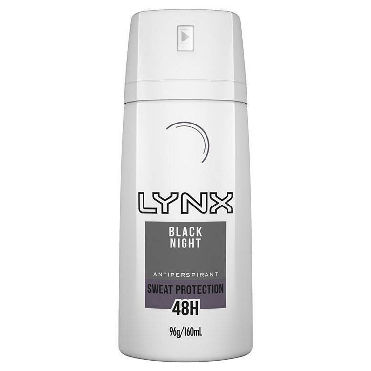 Lynx Body Spray Black Night, 160ml