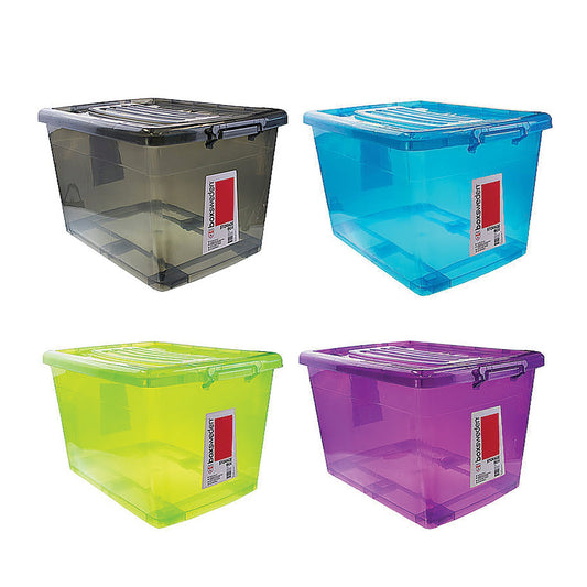 Heavy Duty Storage Tub 90L, 4 Asstd Colours