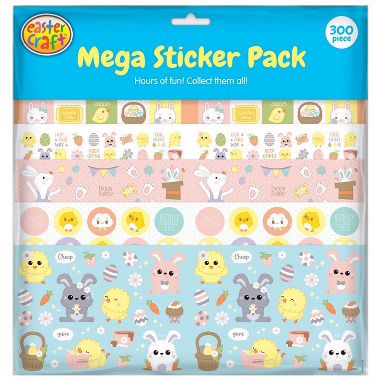 Easter Mega Sticker Pack, 300pk