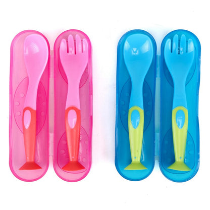 1st Steps Baby Cutlery, 3pce, 2 Asstd Colours