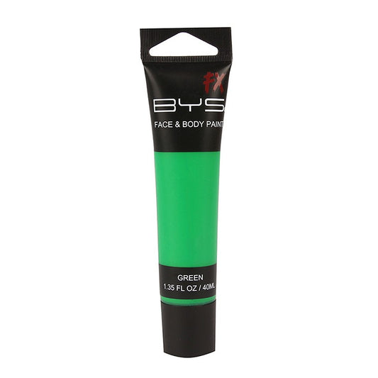 BYS Fx Face & Body Paint Tube, 40ml, Green