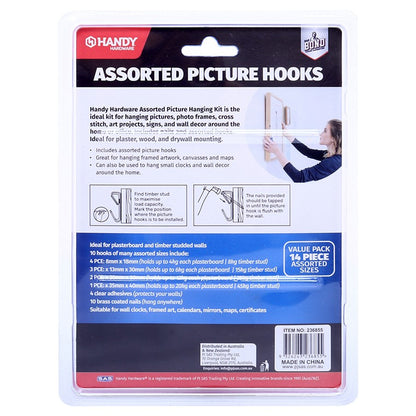 Picture Hooks, 14pc