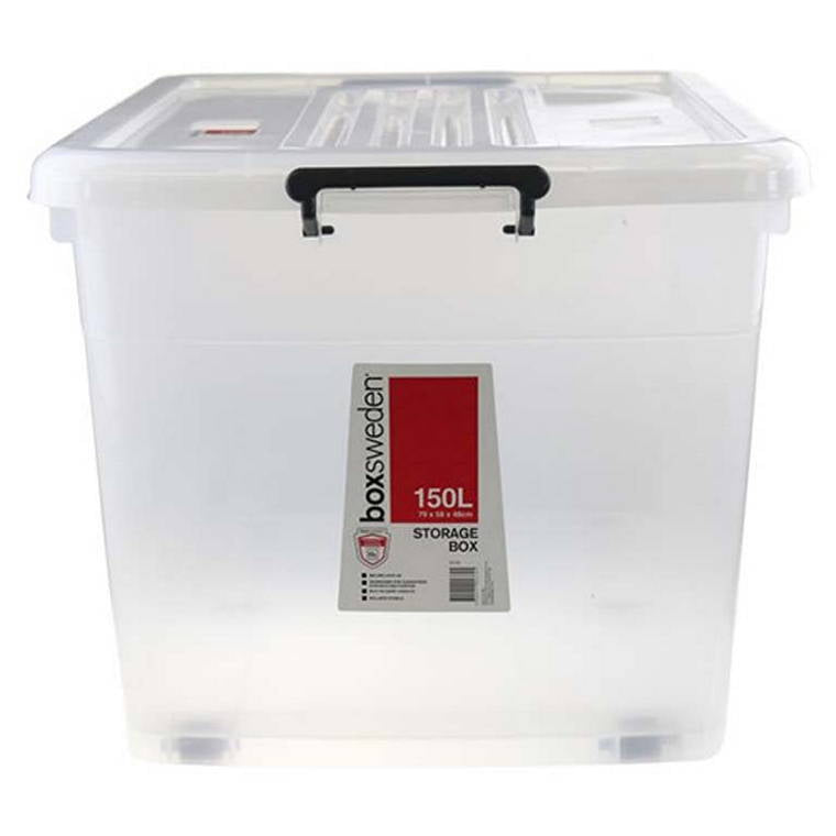 Storage Box, Heavy Duty, High Transparent, 150L