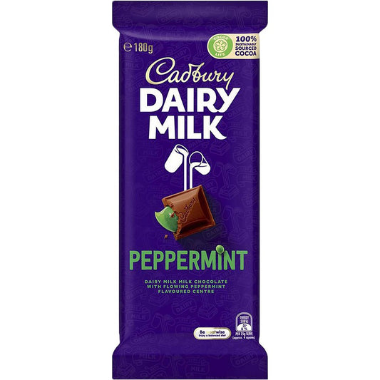 Cadbury Peppermint Chocolate Block, 180g