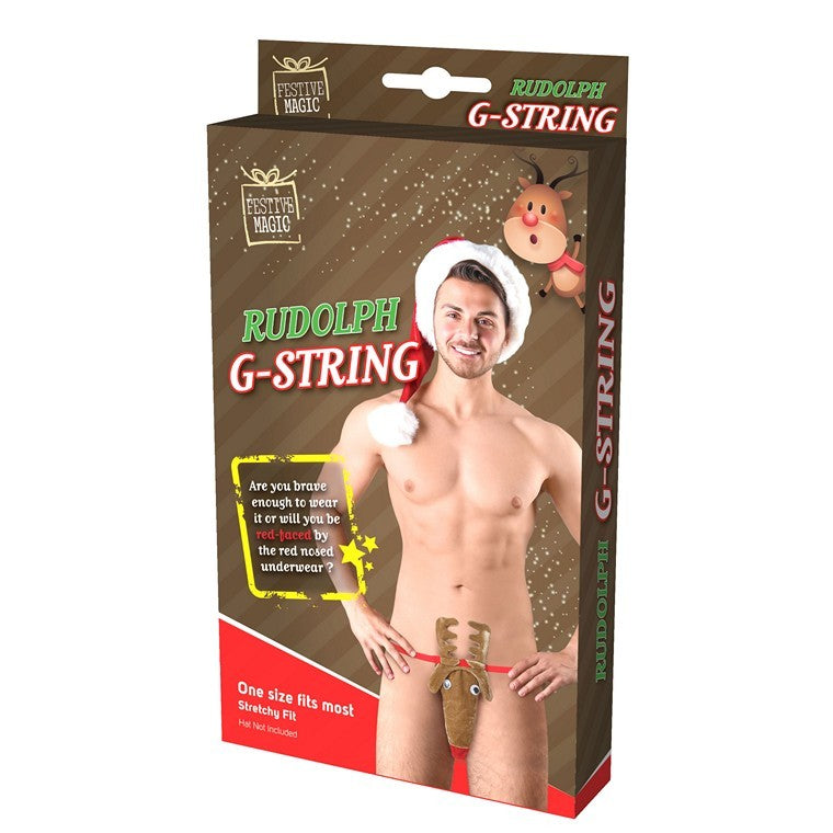 Xmas Novelty Reindeer Mankini Gift Box