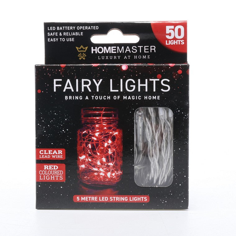 Fairy Lights, Red, 5m