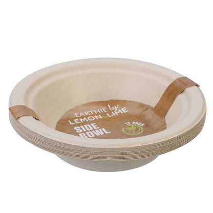 L&L Eco Side Bowl, Natural, 18cm, 12pk