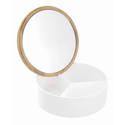 Bano Organiser Round Box w/ Mirror