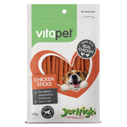 Jerhigh  Chicken Sticks, 100gm