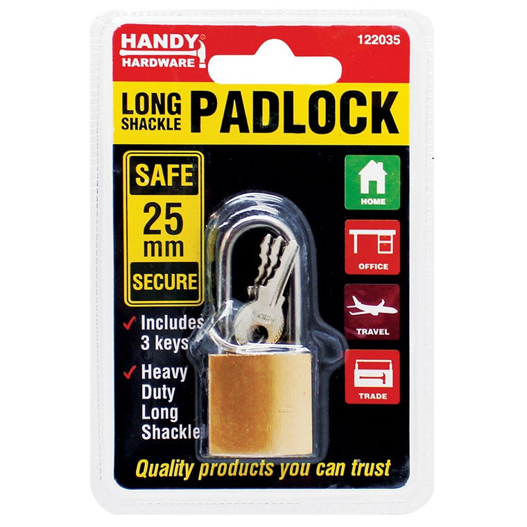 Padlock Long Shackle, 25mm