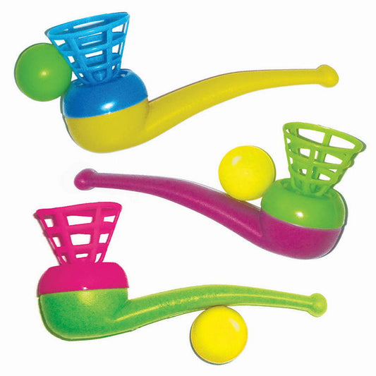 Party Favour Pipe Blowing Balls, 3pk