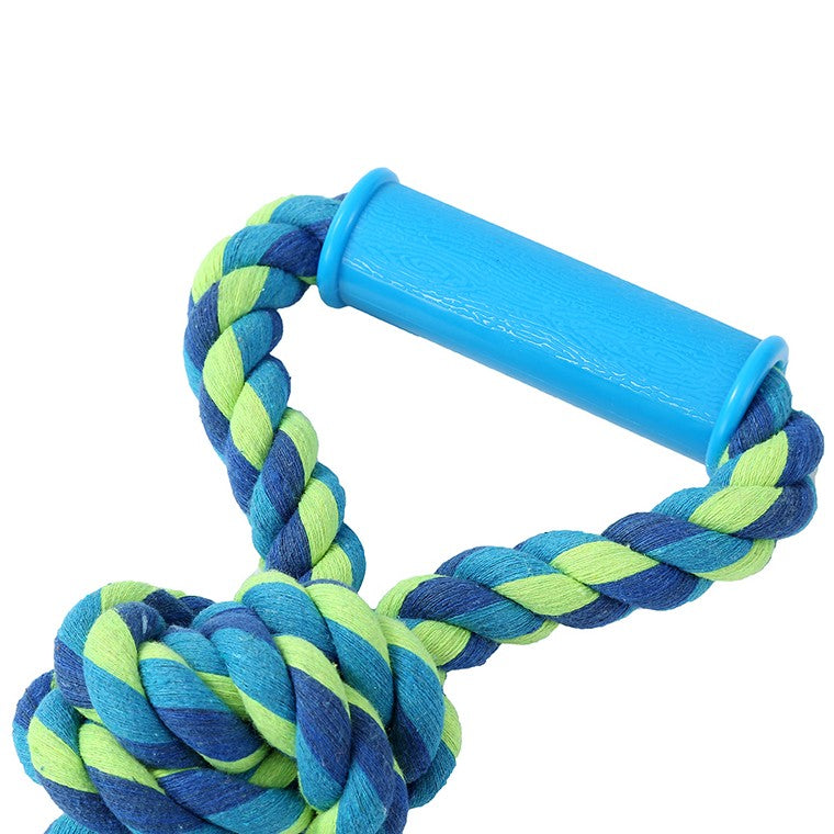 Twin Knotted Rope Tugger Toy w/ Handle