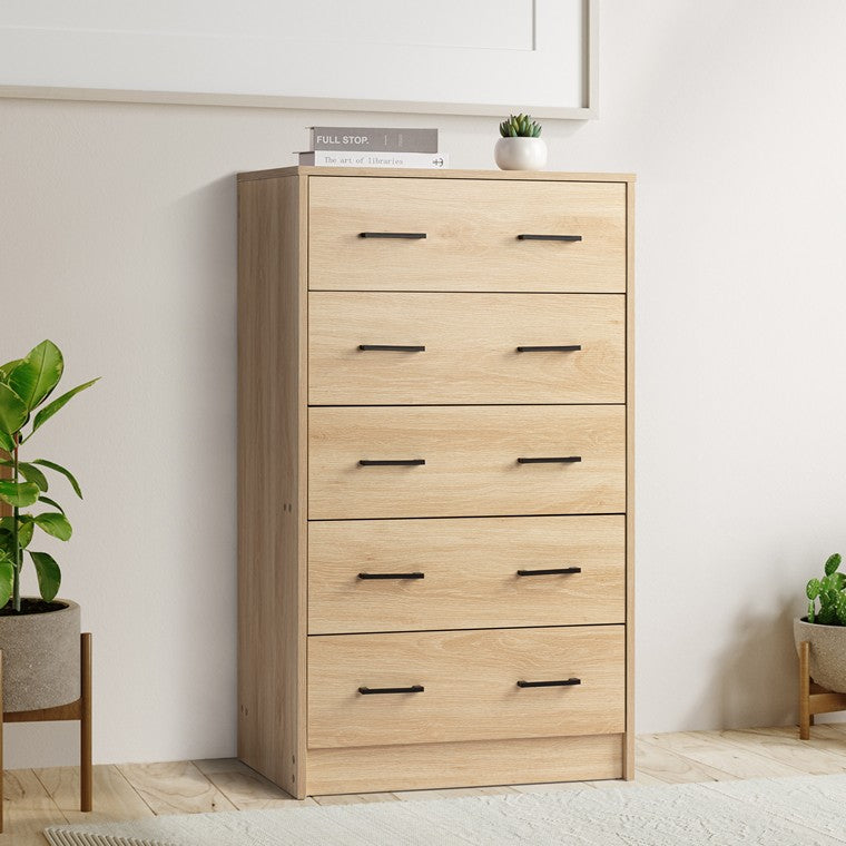 Chest of 5 Drawers, Oak