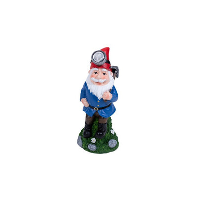 Garden Gnome, Miner w/ Solar Light