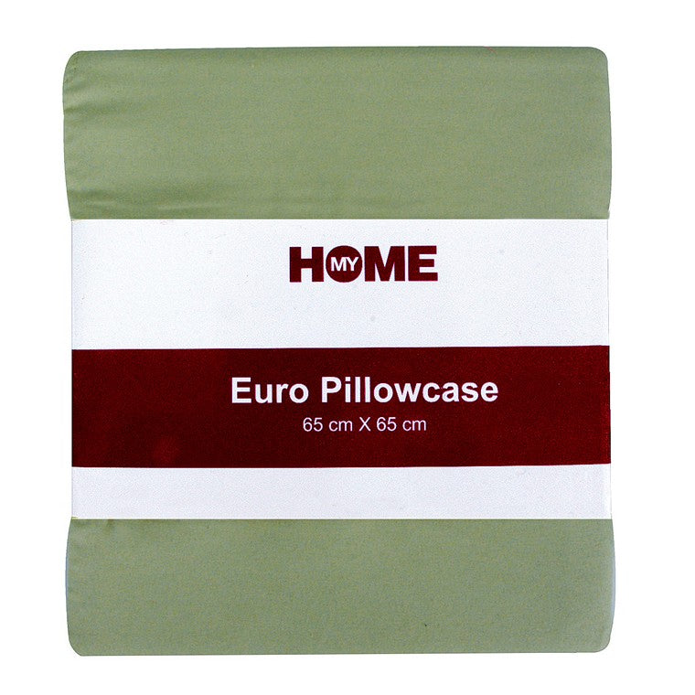 My Home Microfibre Euro Pillow Case, Leaf