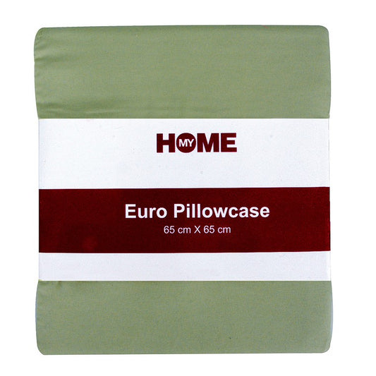 My Home Microfibre Euro Pillow Case, Leaf