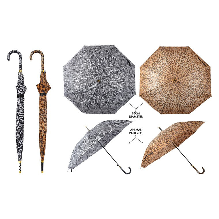 Umbrella, Animal Print, Asstd