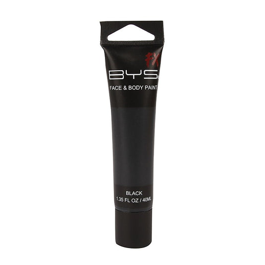 BYS Fx Face & Body Paint Tube, 40ml, Black