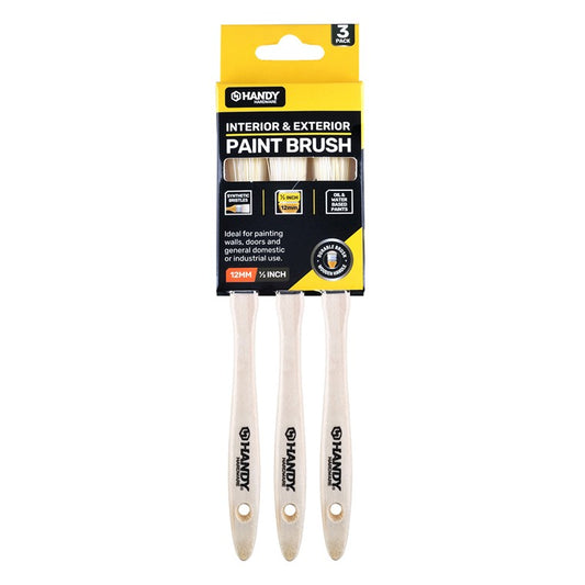 Paint Brush Set, 3pc, 12mm