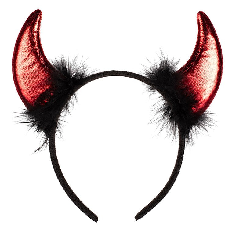 Red Devil Horn Headband