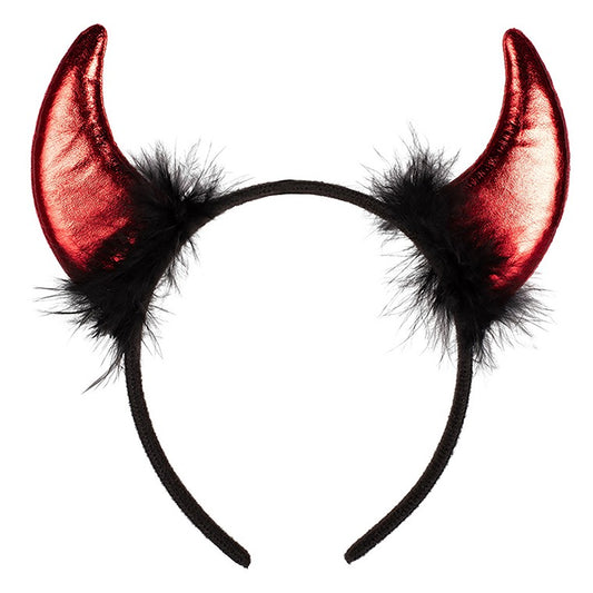 Red Devil Horn Headband