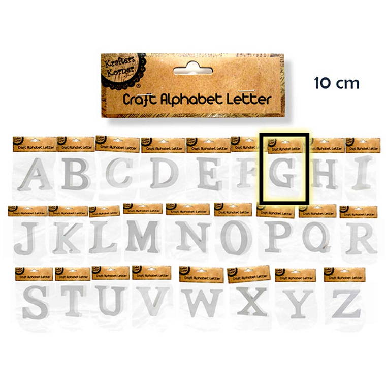 Alphabet Letters, G, 10cm