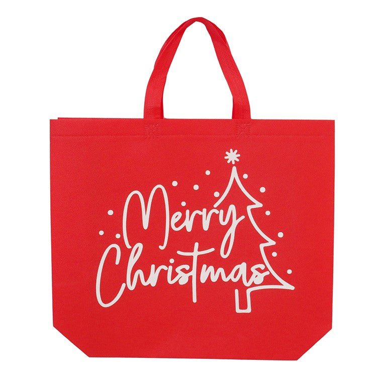 Christmas Shopping Bag, Asstd