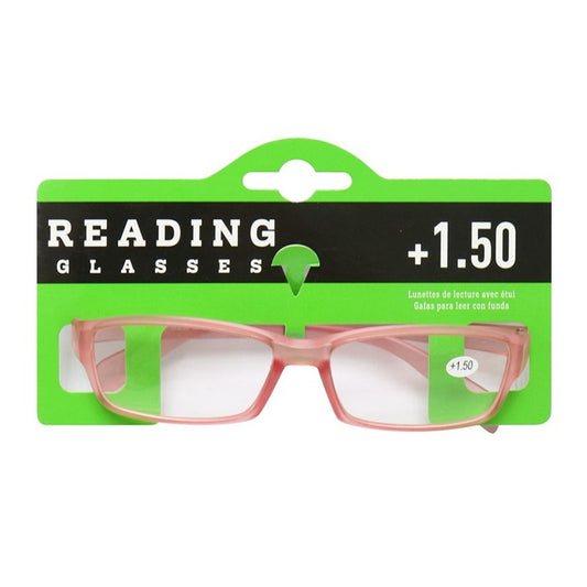 Reading Glasses Matt Frame  +1.50, 4 Asstd Colours