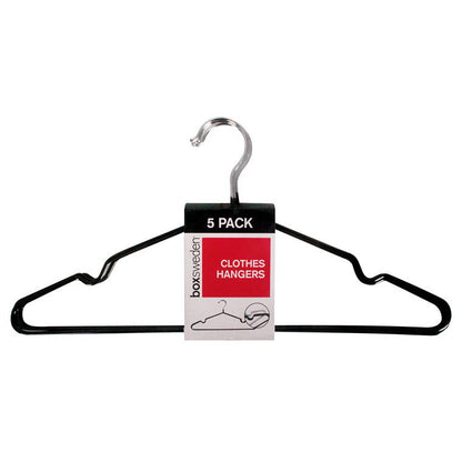 Clothes Hanger, Metal, Non Slip, 5pk, 2 Asstd