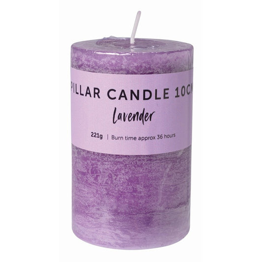 F&M Pillar Candle Lavender, 10cm