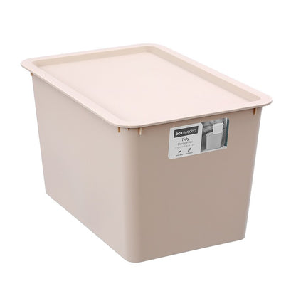 Tidy Storage Box w/ Lid, 20L, 3 Asstd Colours