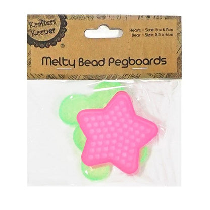 Melty Beads Mini Pegboard, 2pk, 2 Asstd Designs