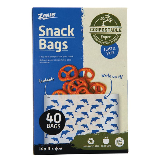 Compostable Snack Bag, 40pk