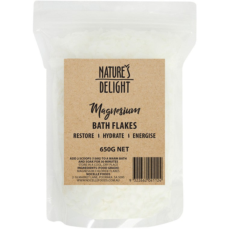 Natures Delight Magnesium Bath Flakes, 650gm