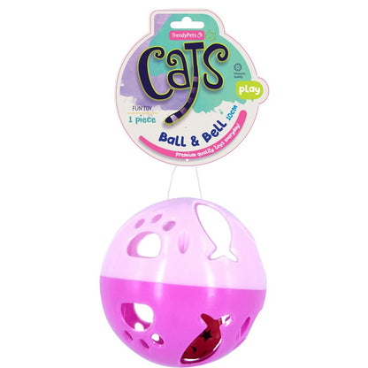 Cat Ball w/ Bell, Asstd