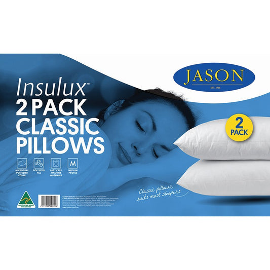 Jason Insulux Premium Pillow, Twin Pack