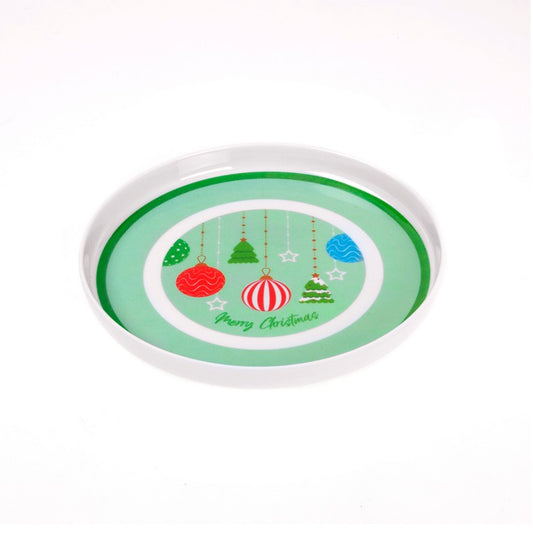 Melamine Xmas Round Plate, Medium