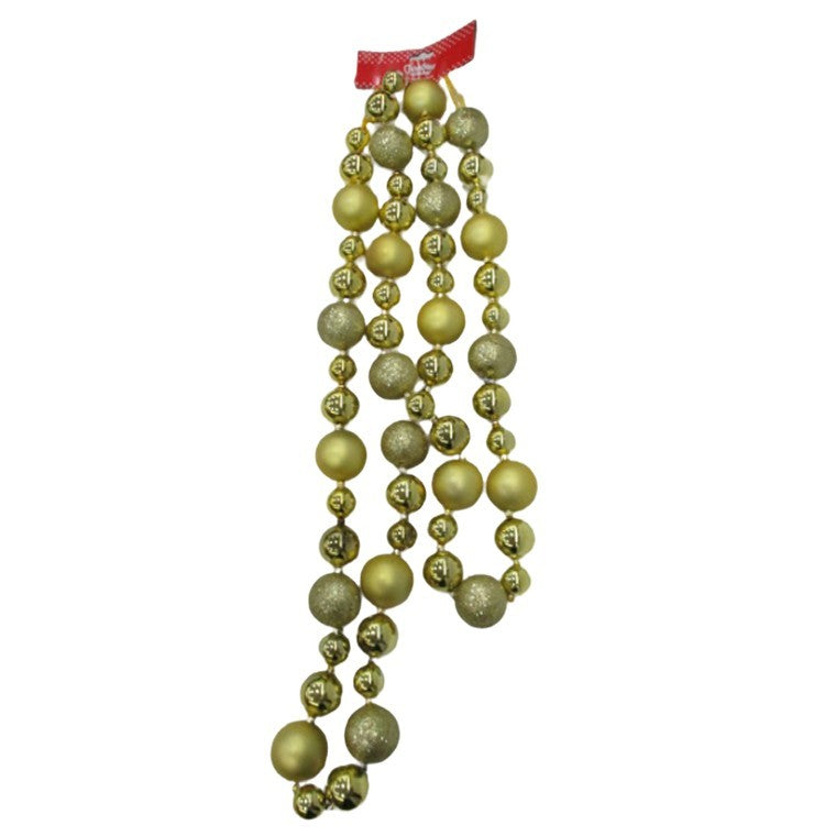 Christmas Ball Garland 2.4m 4 Ast Colours