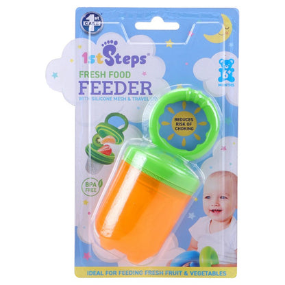 1st Steps  Fresh Food Feeder w/ Travel Lid, 2 Asstd Colours