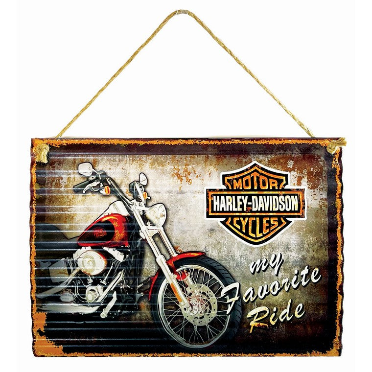 Motorcycle Iron Wall Hanging Deco, 4 Asstd