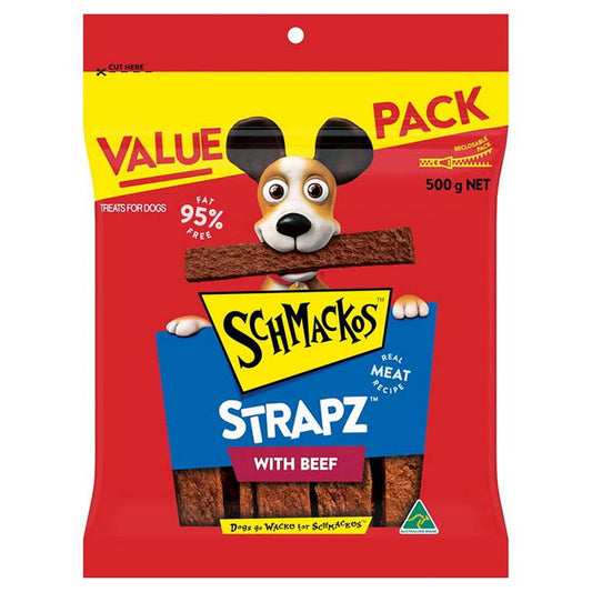 Schmackos Strapz Beef, 500gm