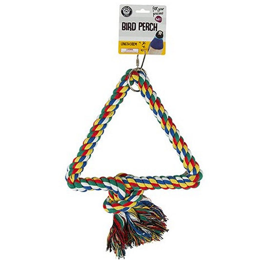 Bird Toy, Cotton Tri Perch