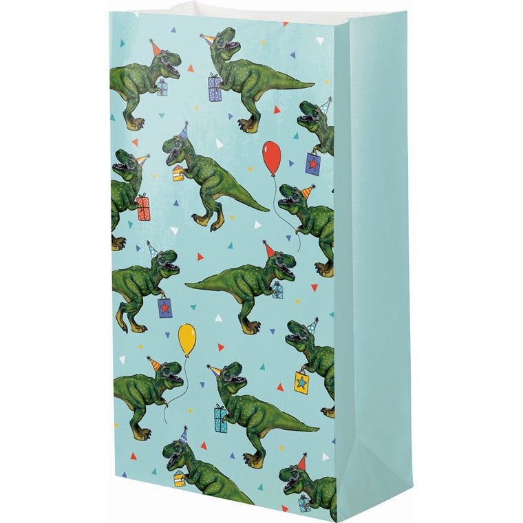 Dinosaur Paper Bag, 8pk