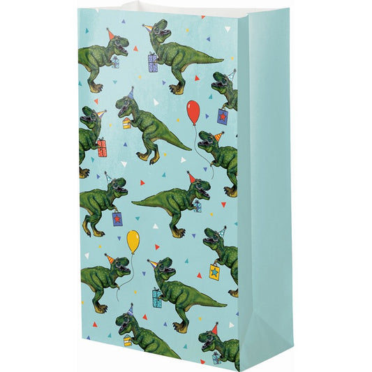 Dinosaur Paper Bag, 8pk