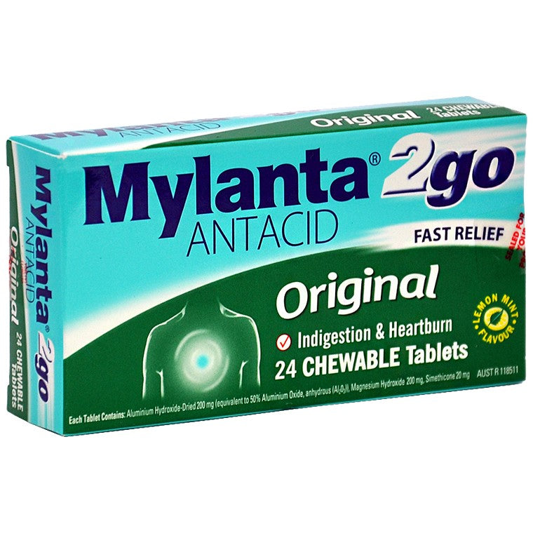 Mylanta 2Go Antacid, Original, 24pk