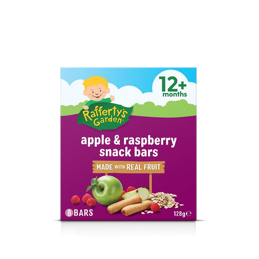 Rafferty's Garden Apple and Raspberry Snack Bars, 8pk