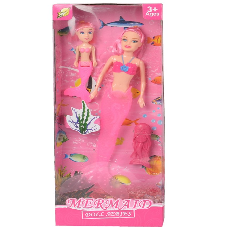 Mermaid and child Doll, 3pce