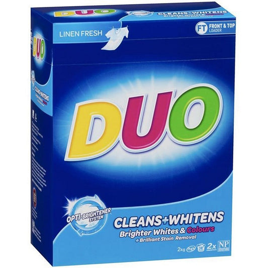 Duo Laundry Powder, Front & Top Loader, 2kg