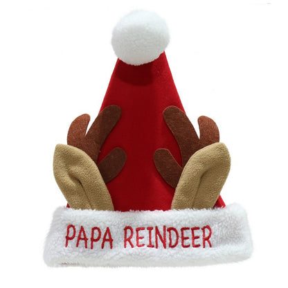 Reindeer Hat Family, 40cm, Asstd