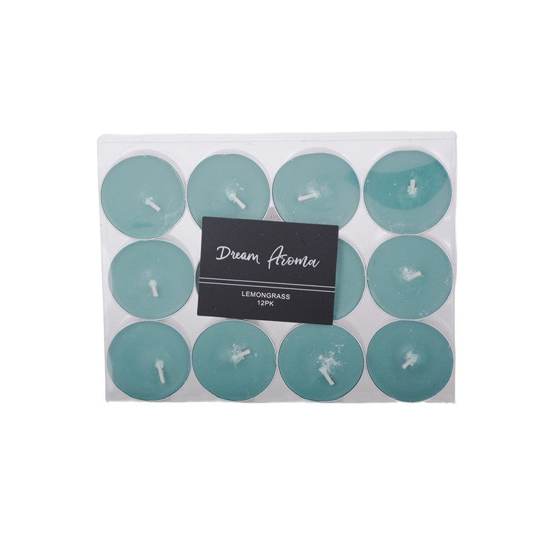 Tealight Candles, Lemongrass, 12pk